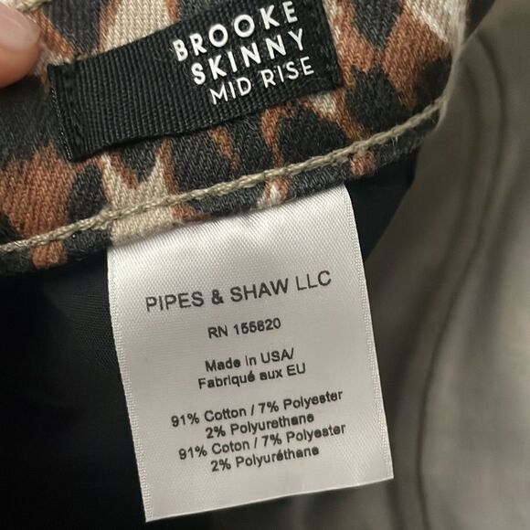 Veronica Beard Animal Print Skinny Jeans - Picture 6 of 6